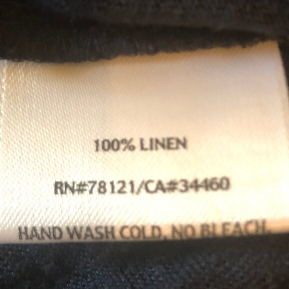 Eileen Fisher navy blue 100% linen circle skirt sz S - Picture 4 of 6